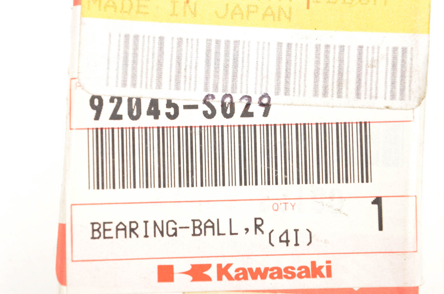 New OEM Kawasaki 92045-S029 Ball Bearing NOS