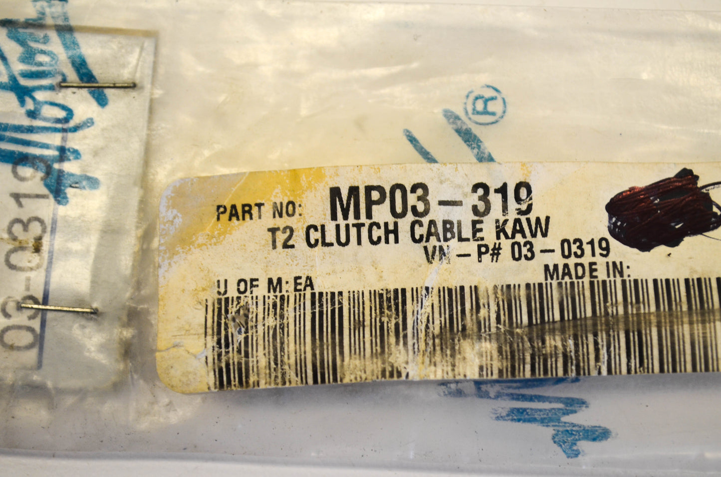 Motion Pro MP03-319, 03-0319 Clutch Cable NOS