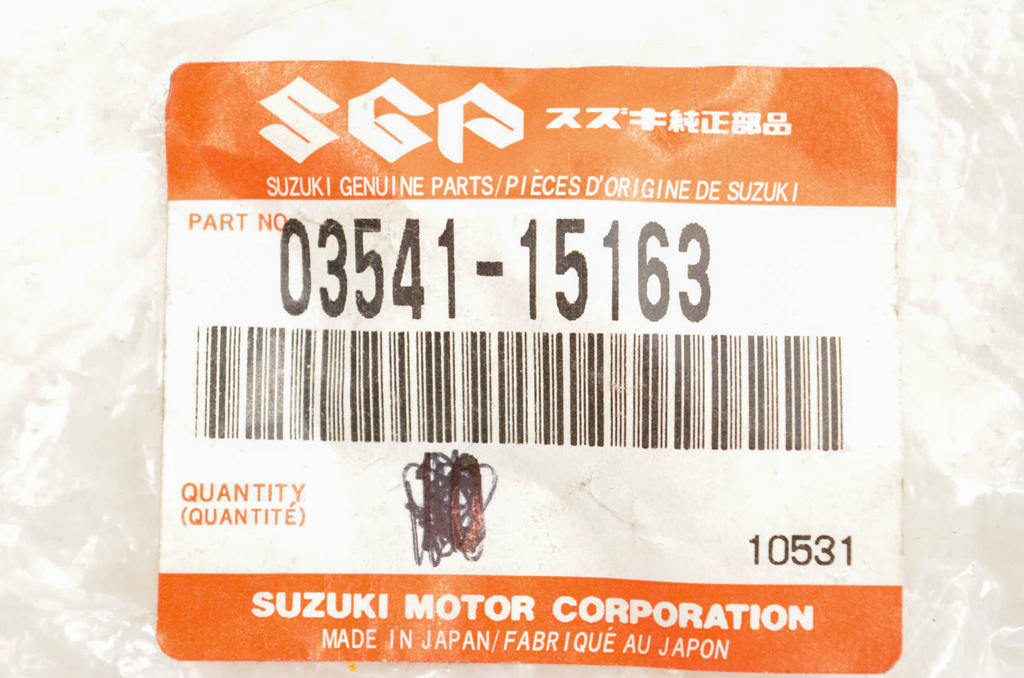 New OEM Suzuki 03541-15163 Screw NOS