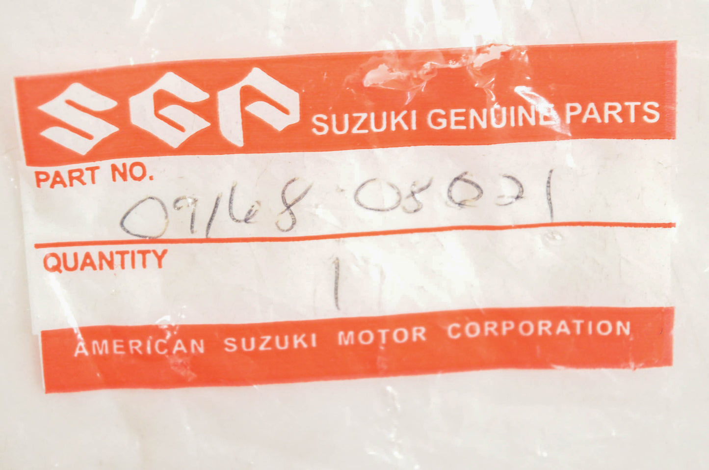 New OEM Suzuki 09168-08021 Copper Washer NOS