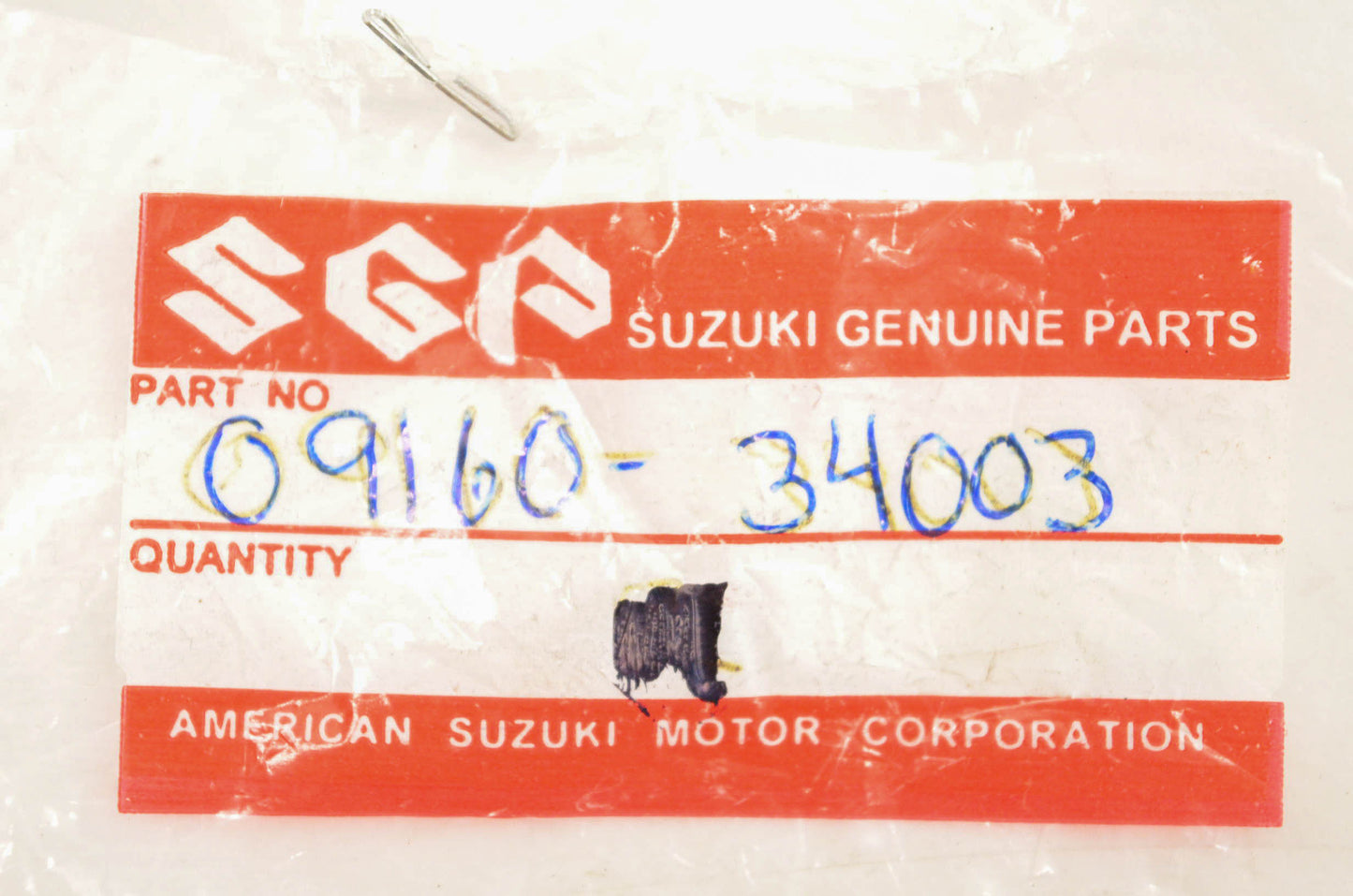 New OEM Suzuki 09160-34003 Washer NOS