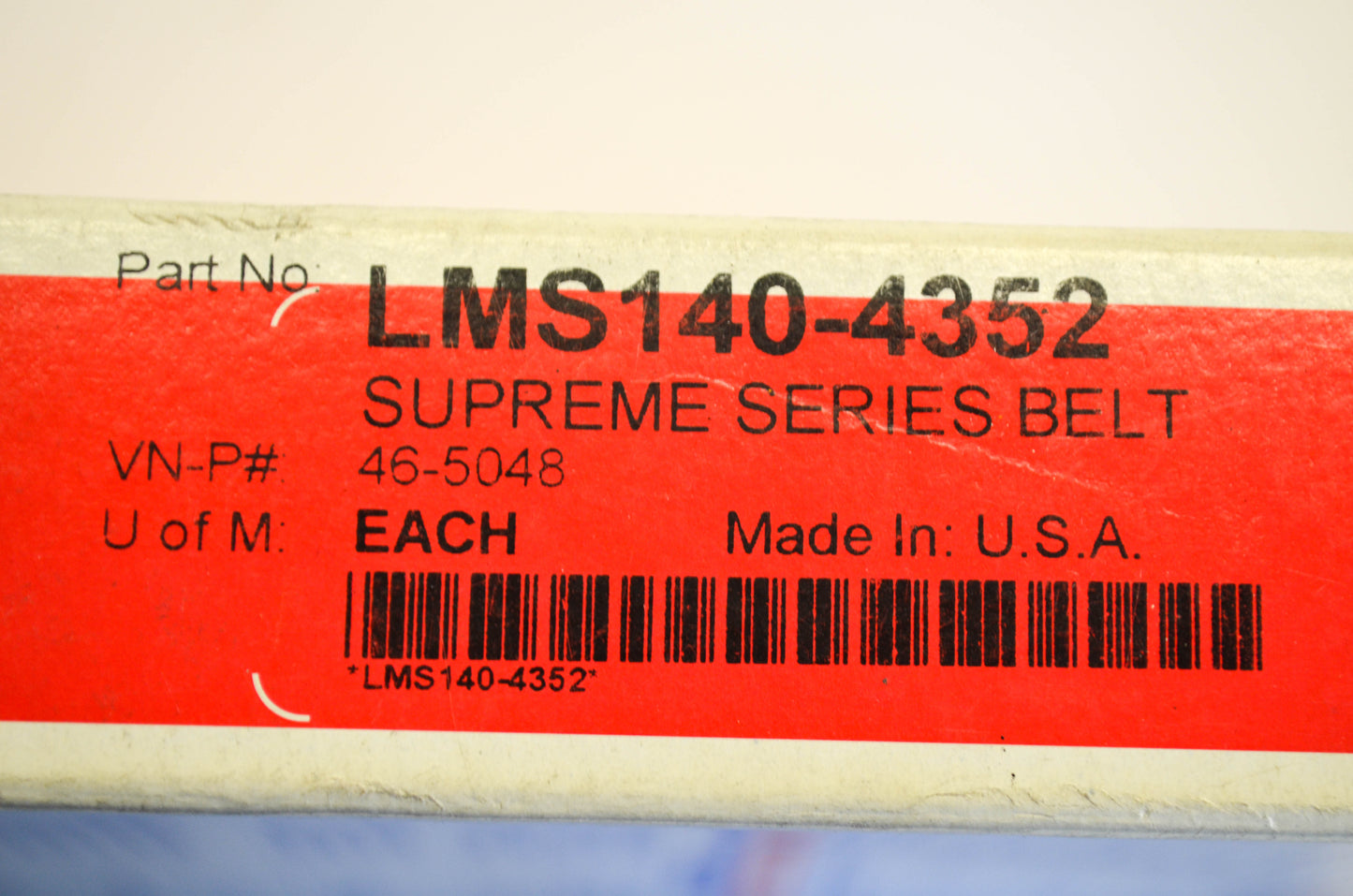 Parts Unlimited LMS140-4352, 46-5048 Drive Belt NOS