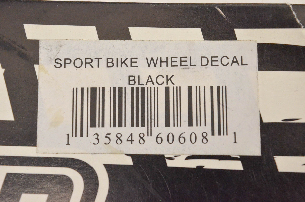 Facelift Unlimited 60608, 35848 60608 Sport Bike Wheel Decal Black NOS