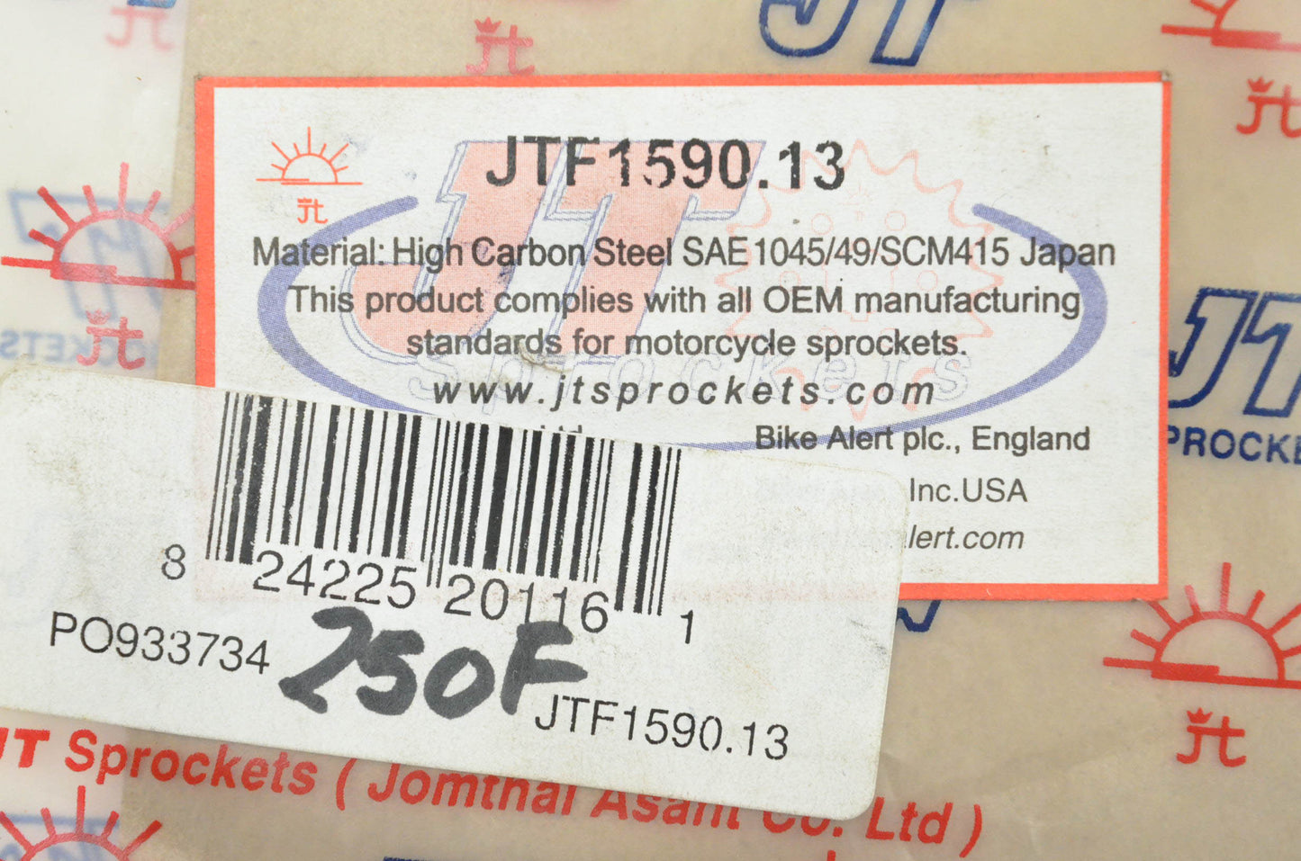 JT Sprockets JTF1590.13, JTF1590.13SC, 1590-13 Front Sprocket 13T NOS