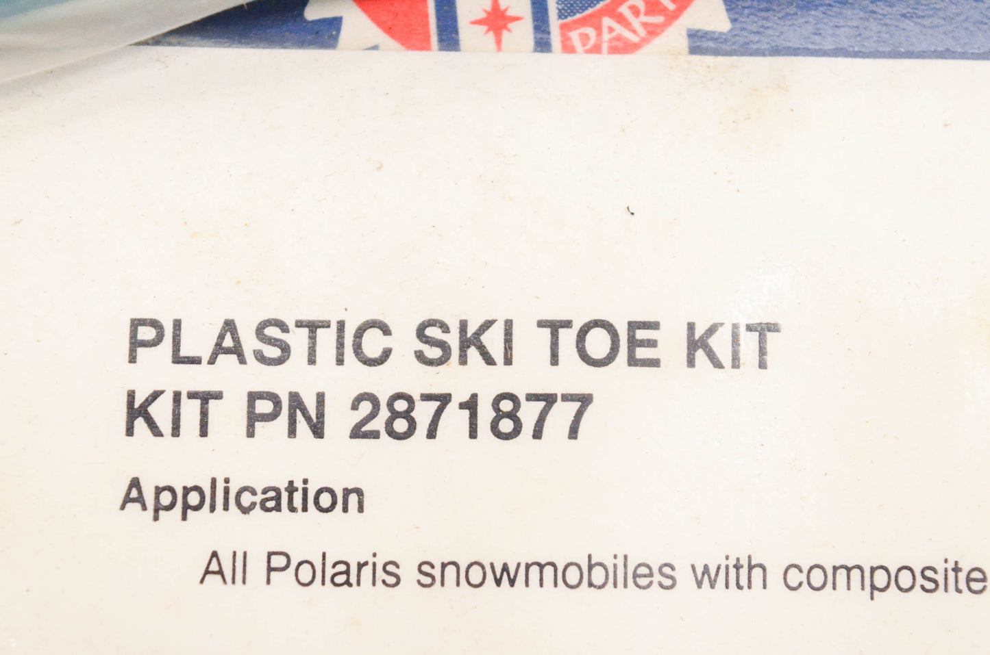 New OEM Polaris 2871877 Teal Plastic Ski Toe Kit NOS