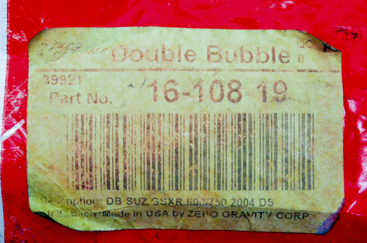 Zero Gravity 16-108-19 Double Bubble Windshield Dark Smoke NOS