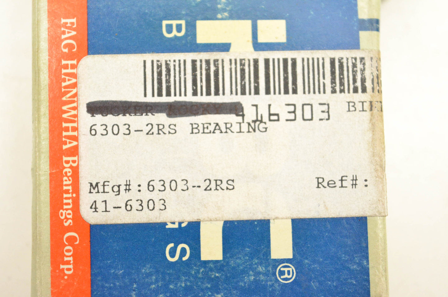 KBC Bearings 6303-2RS Ball Bearing NOS