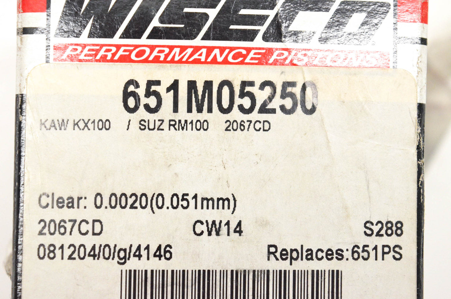 Wiseco 651M05250 Piston Kit NOS