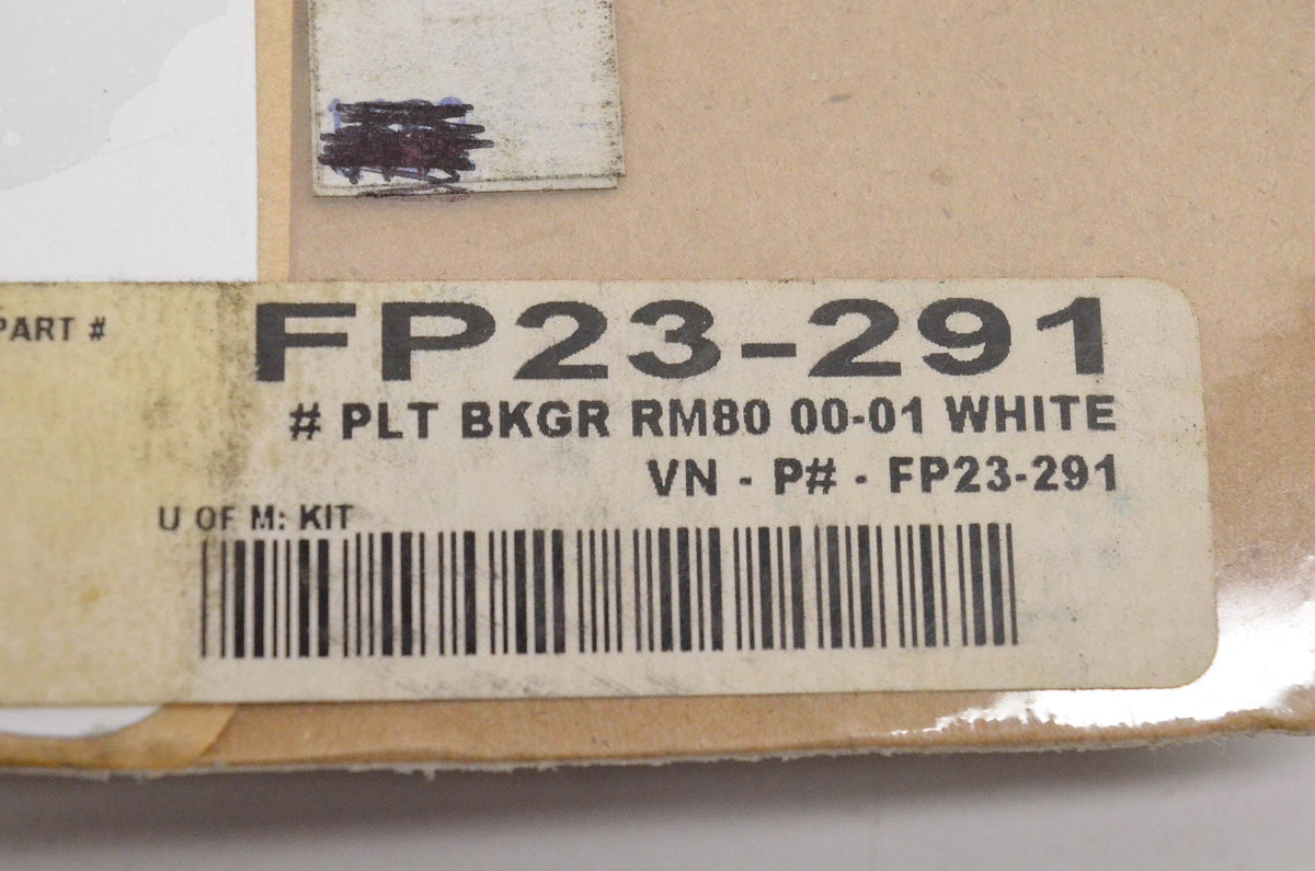 Factory Concepts FP23-291 Plate Background White NOS