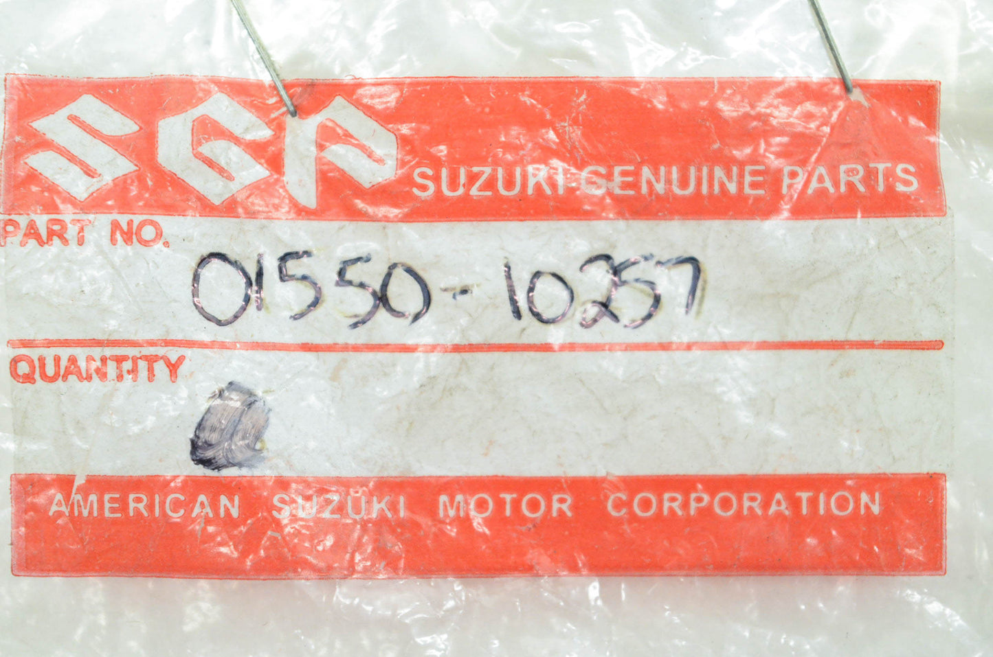 New OEM Suzuki 01550-10257 Front Caliper Bolt NOS
