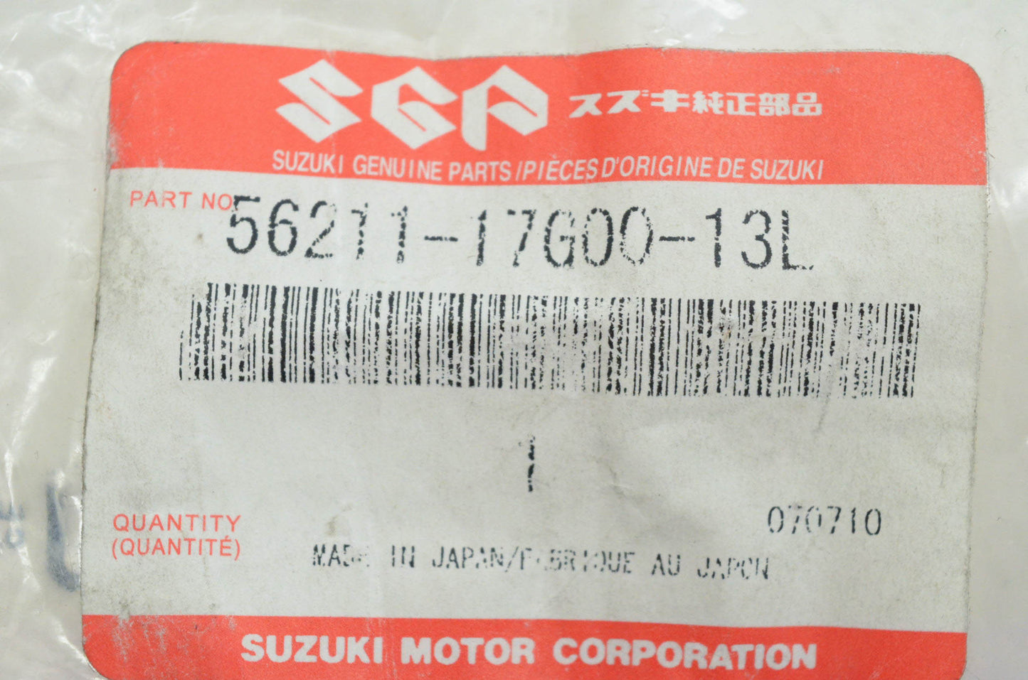 New OEM Suzuki 56211-17G00-13L Handle Holder NOS