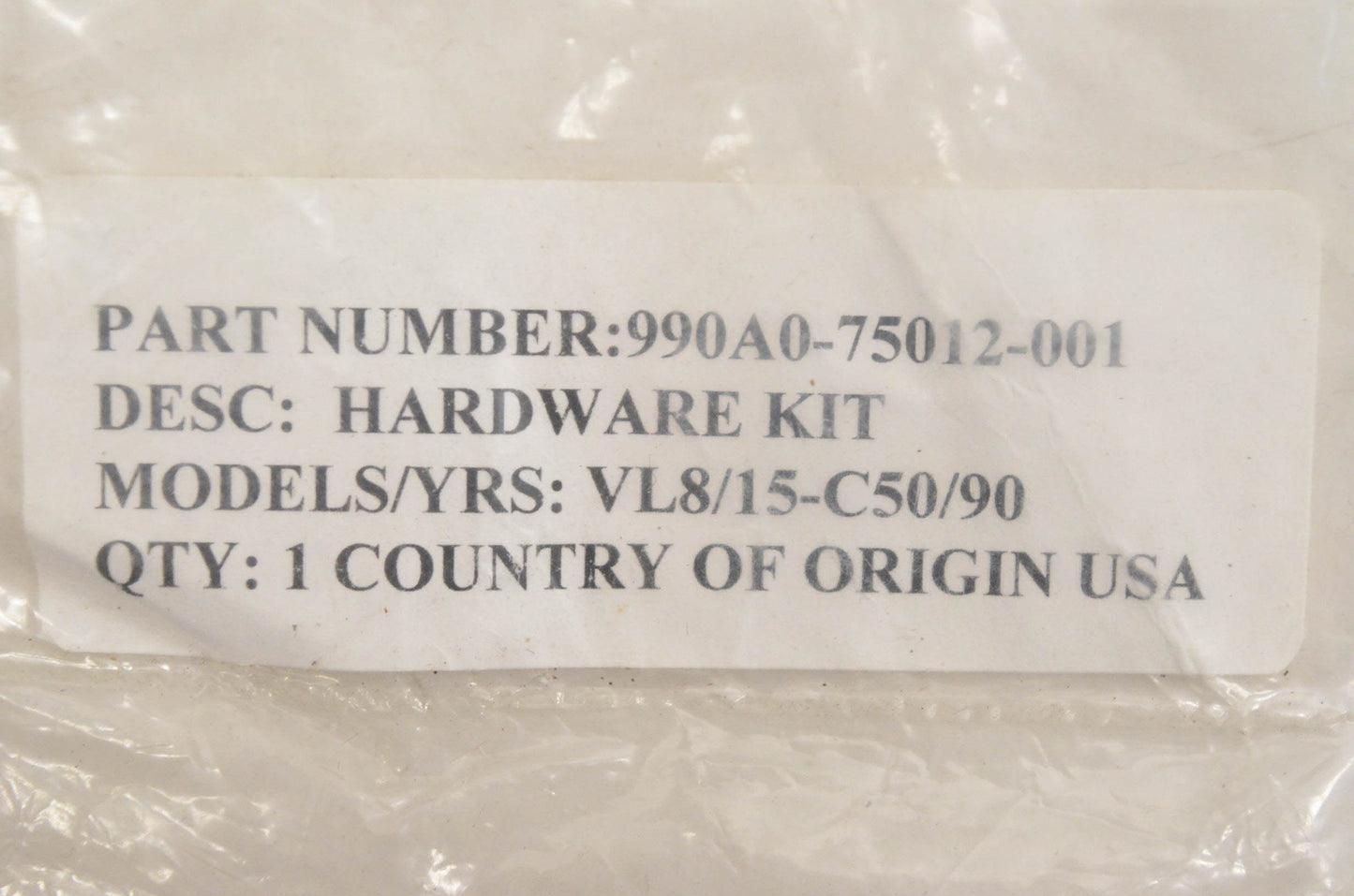 New OEM Suzuki 990A0-75012-001 Hardware Kit NOS
