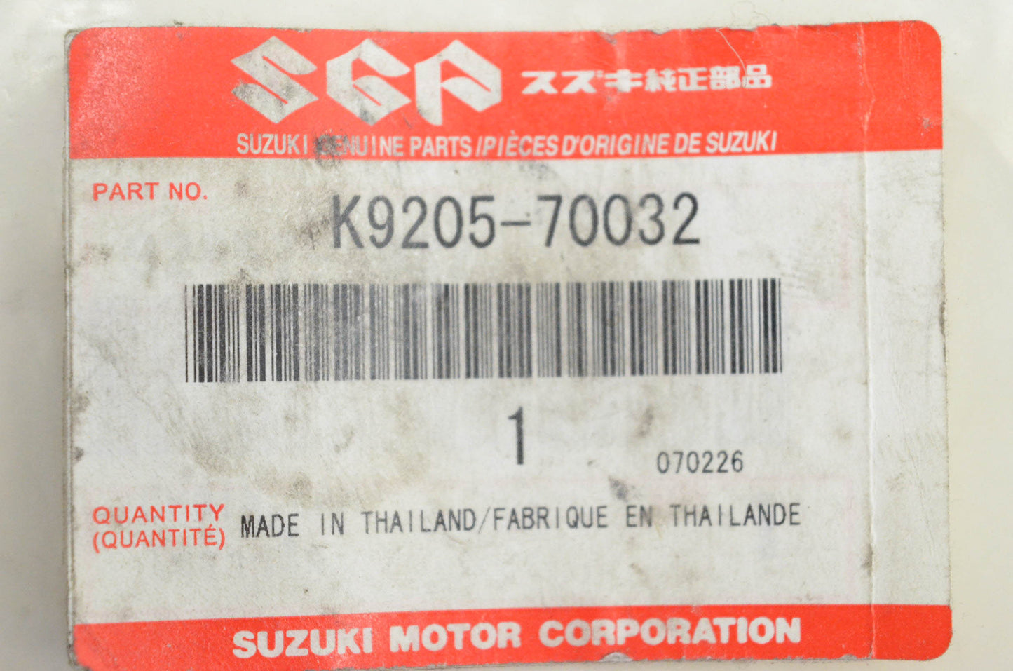 New OEM Suzuki K9205-70032 Camshaft Chain NOS