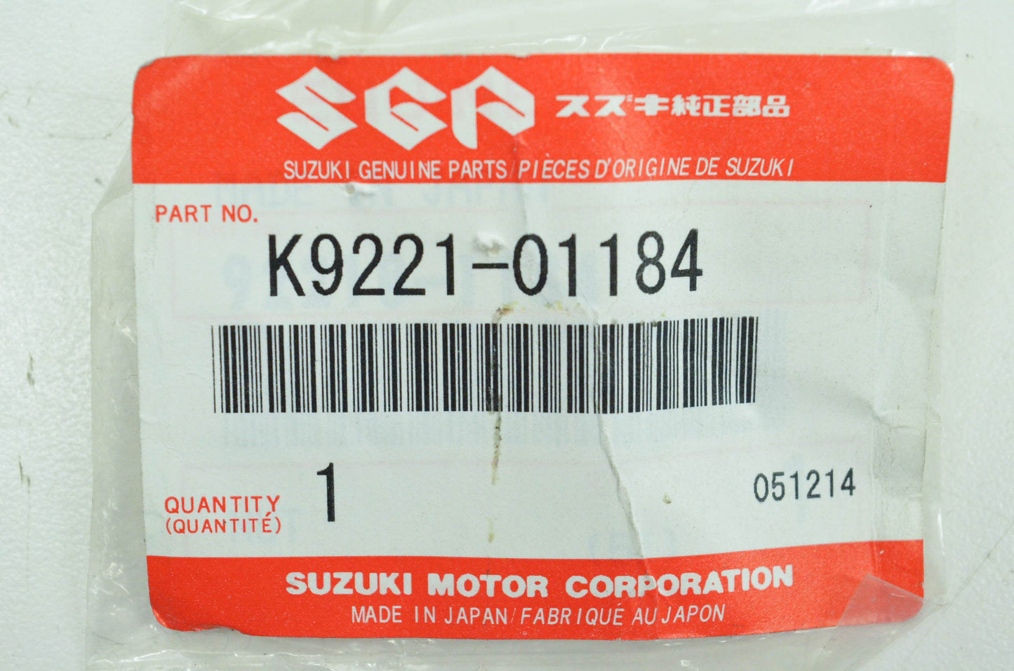 New OEM Suzuki K9221-01184 Locknut NOS