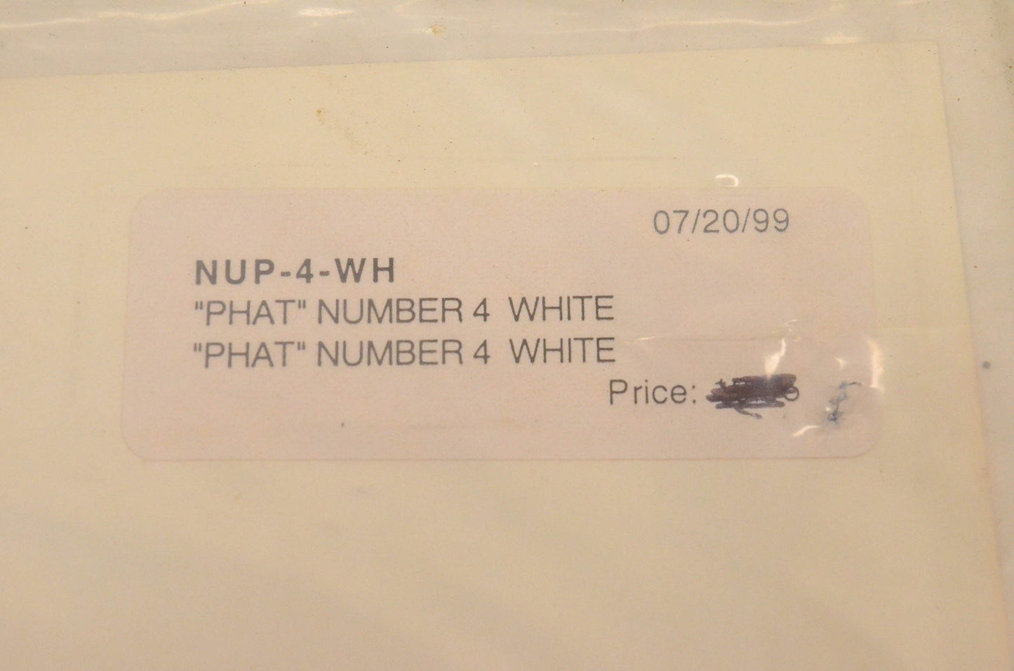 One Industries NUP-4-WH "Phat" Number 4 White NOS