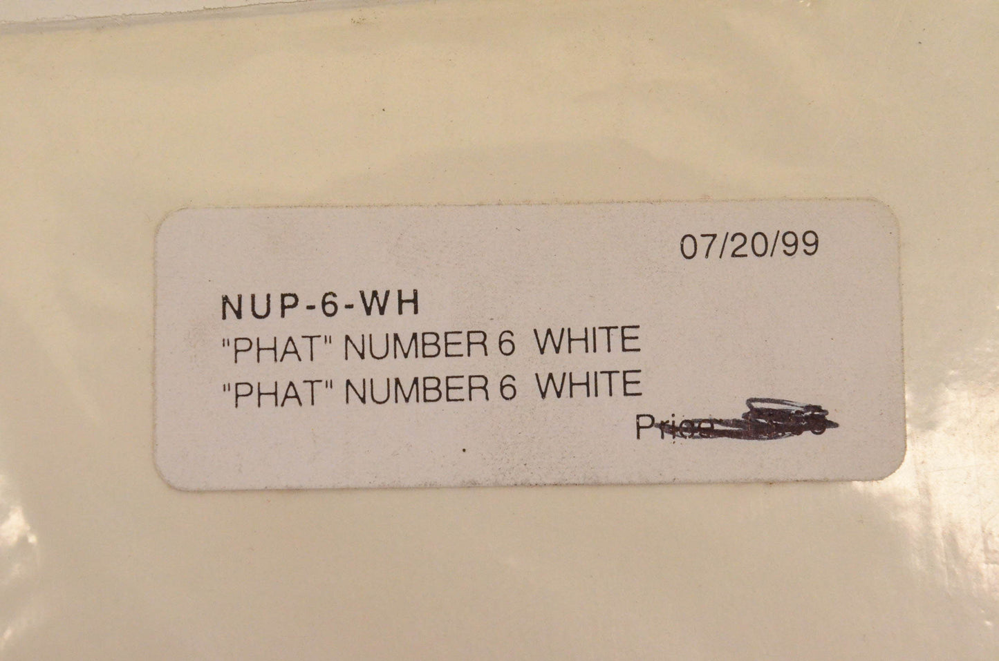 One Industries NUP-6-WH "Phat" Number 6 White NOS
