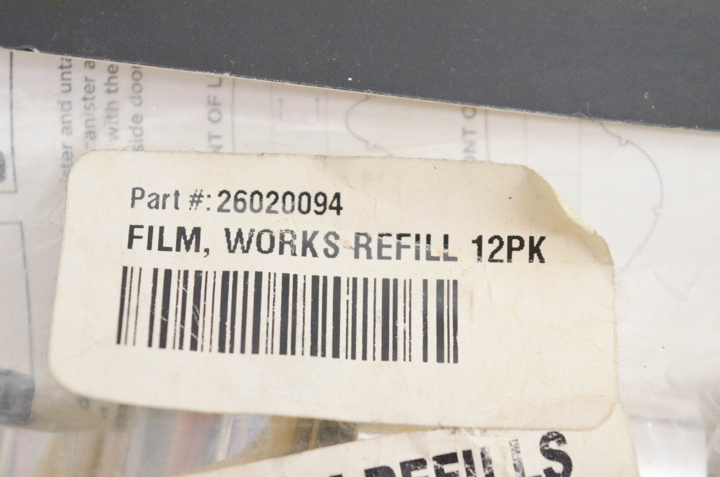 Scott Works 26020094 Works Refill Clear Film Qty 12 NOS