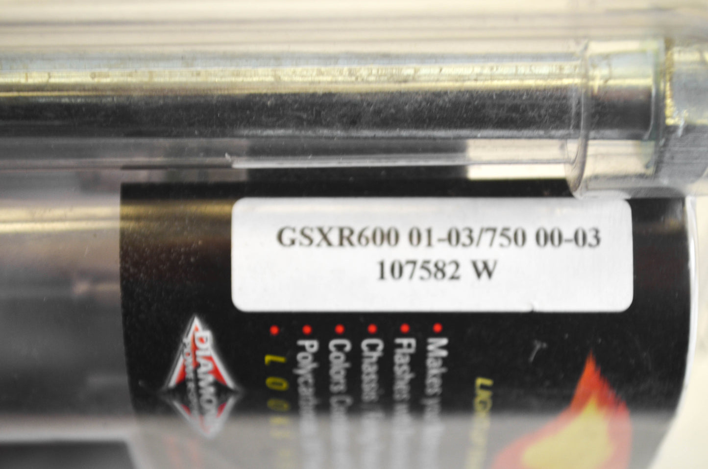Diamond Powersports GSXR600 01-03/750 00-03, 10752 W Flame Slider NOS