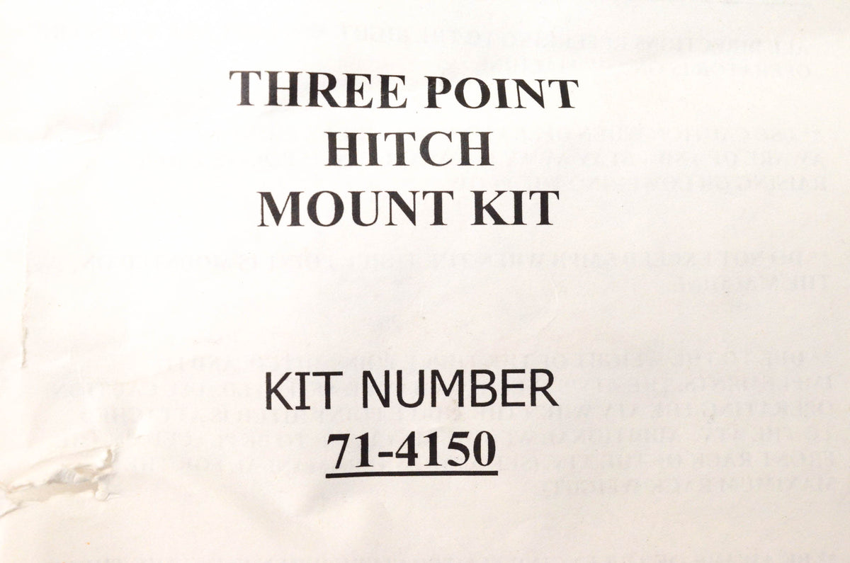 Cycle Country 71-4150 Three Point Mount Kit NOS