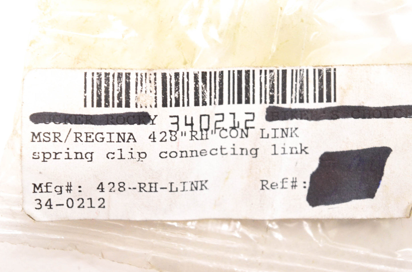 Regina 428-RH-LINK, 340212, 34-0212 428 Righthand Connecting Link NOS