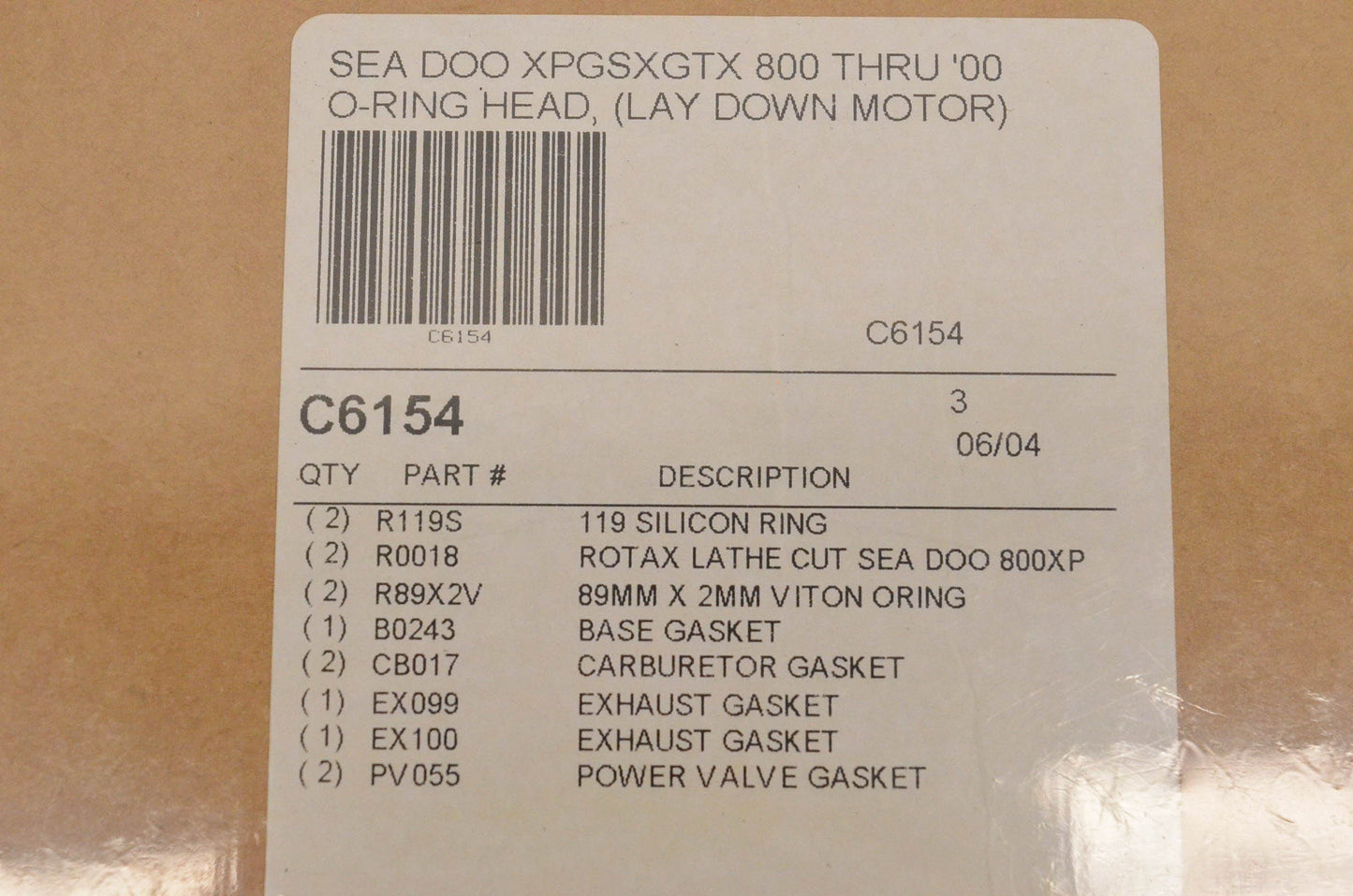 Cometic C6154 Gasket Kit NOS