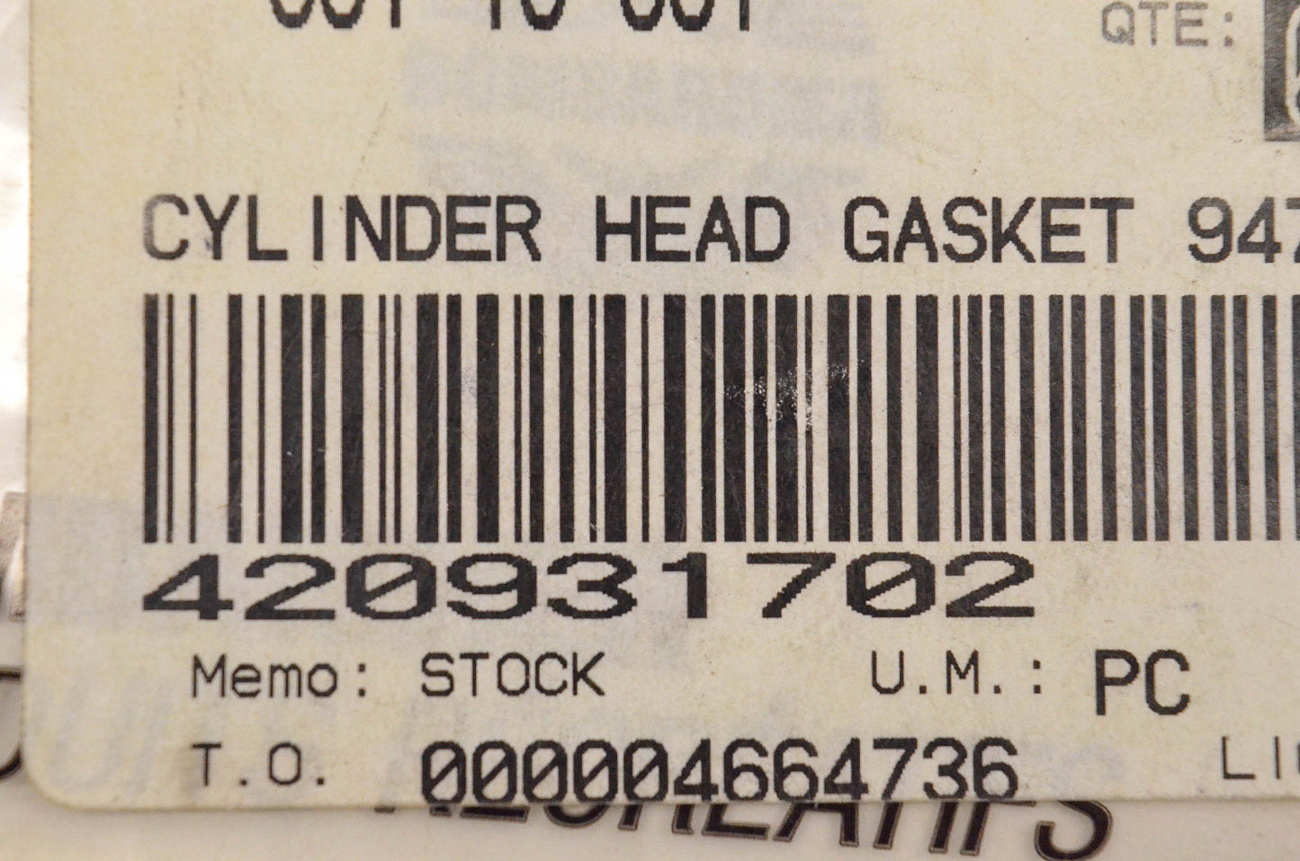 Aftermarket 420931702 Cylinder Head Gasket