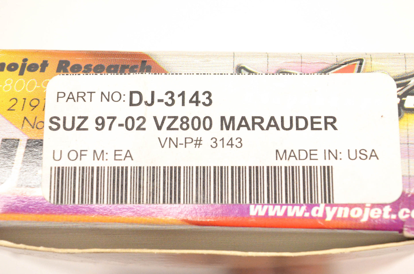Dynojet DJ-3143, 3143, 34143.001 Jet Kit NOS