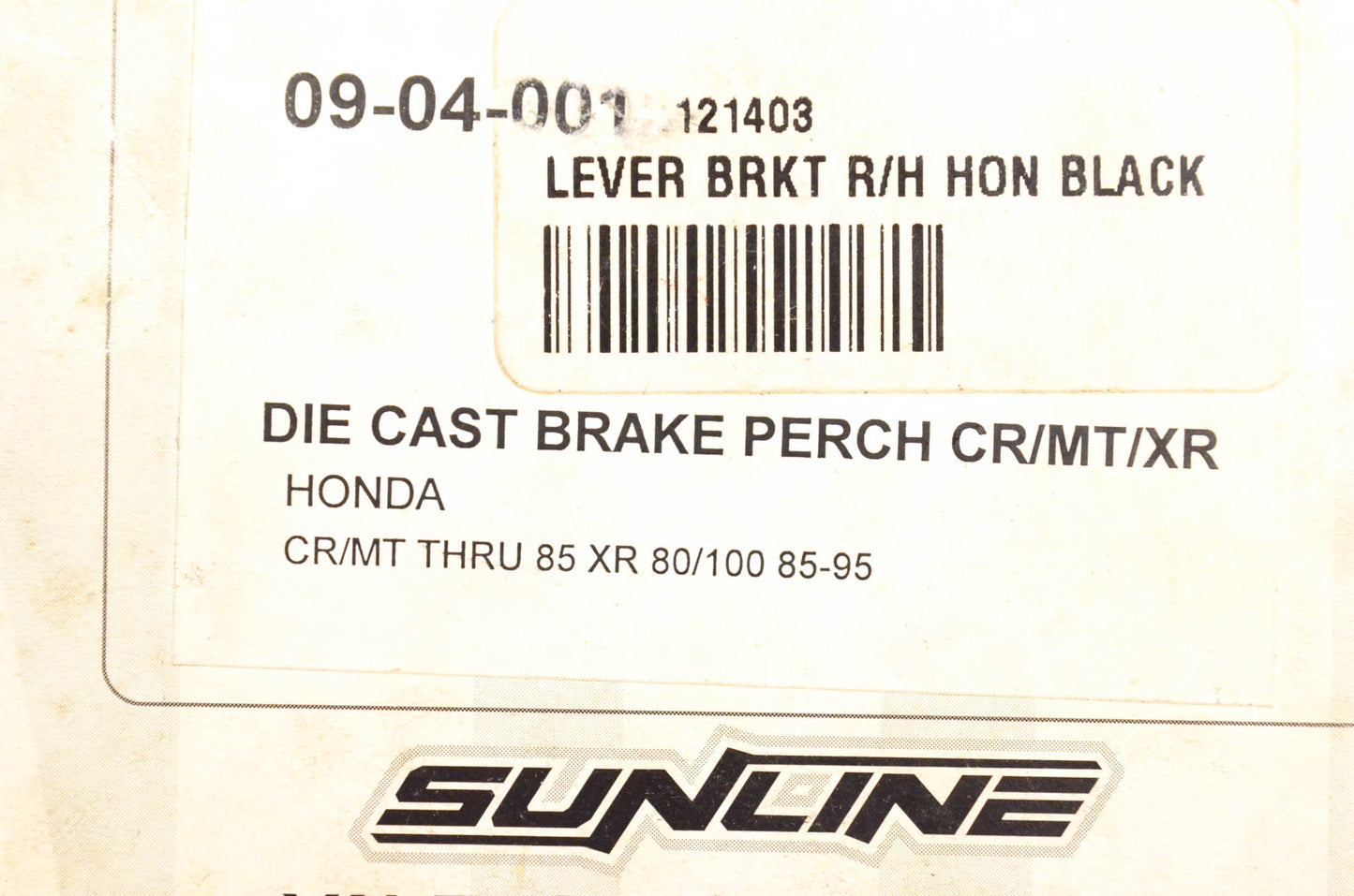 Sunline 121403, 09-04-001 Die Cast Brake Perch NOS