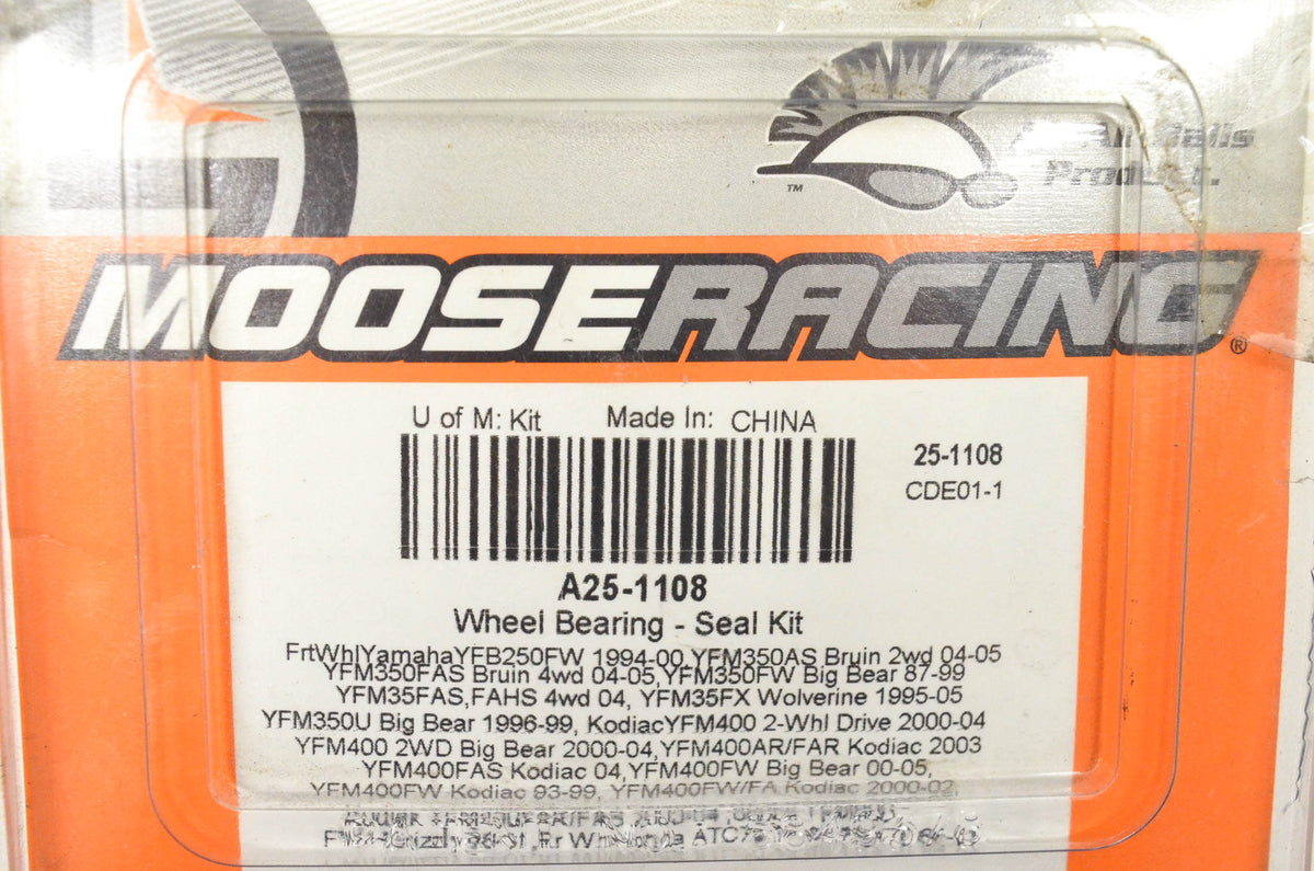 Moose A25-1108 Wheel Bearing Seal Kit NOS