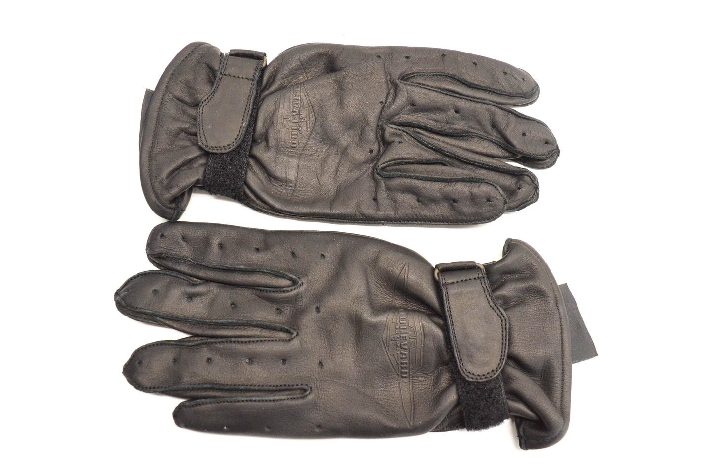 New OEM Suzuki Medium Black Leather Boulevard Gloves NOS