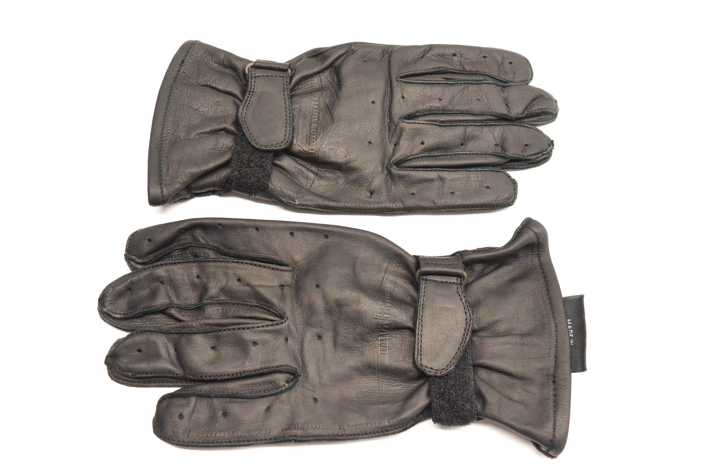 New OEM Suzuki Large Black Leather Boulevard Gloves NOS