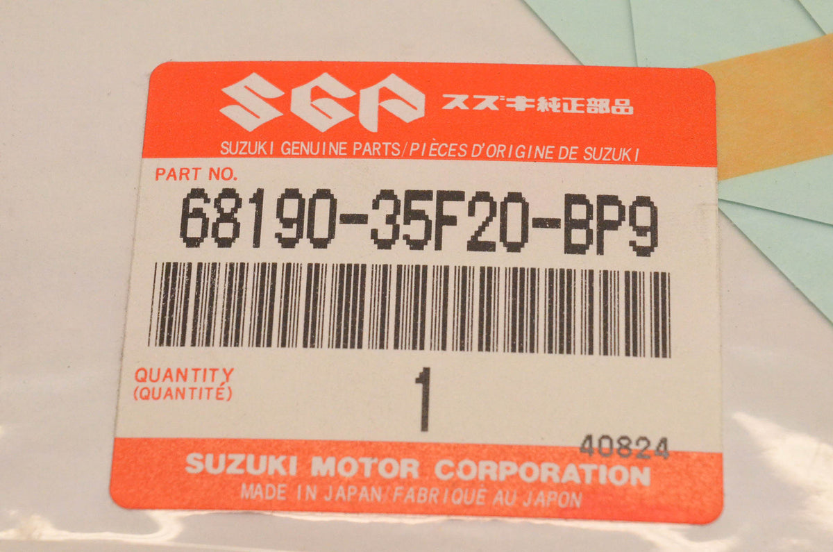 New OEM Suzuki 68190-35F20-BP9 Cowling Tape Kit NOS