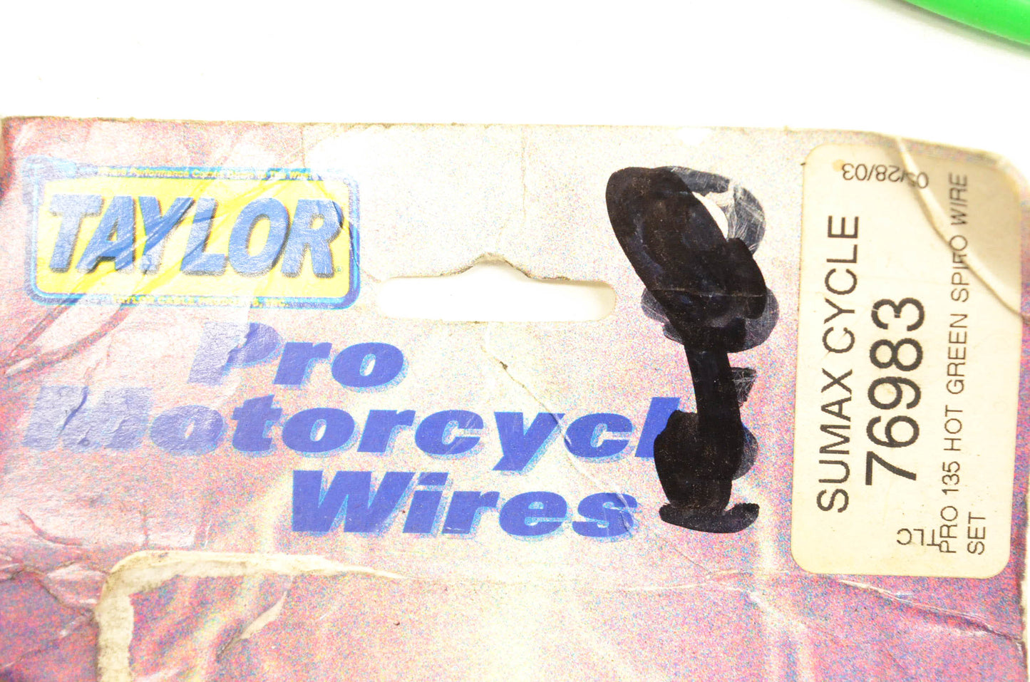 Taylor 76983, DS242367 8mm Pro 135 Hot Green Spiro Wire Kit NOS