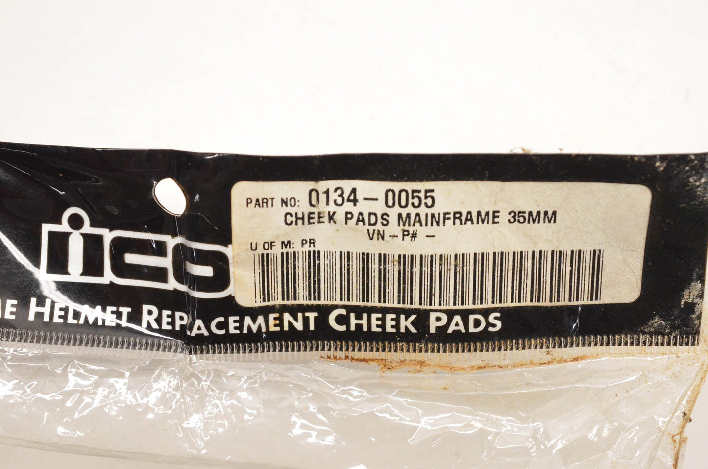 Icon 0134-0055 Small Black Cheekpads 35mm NOS