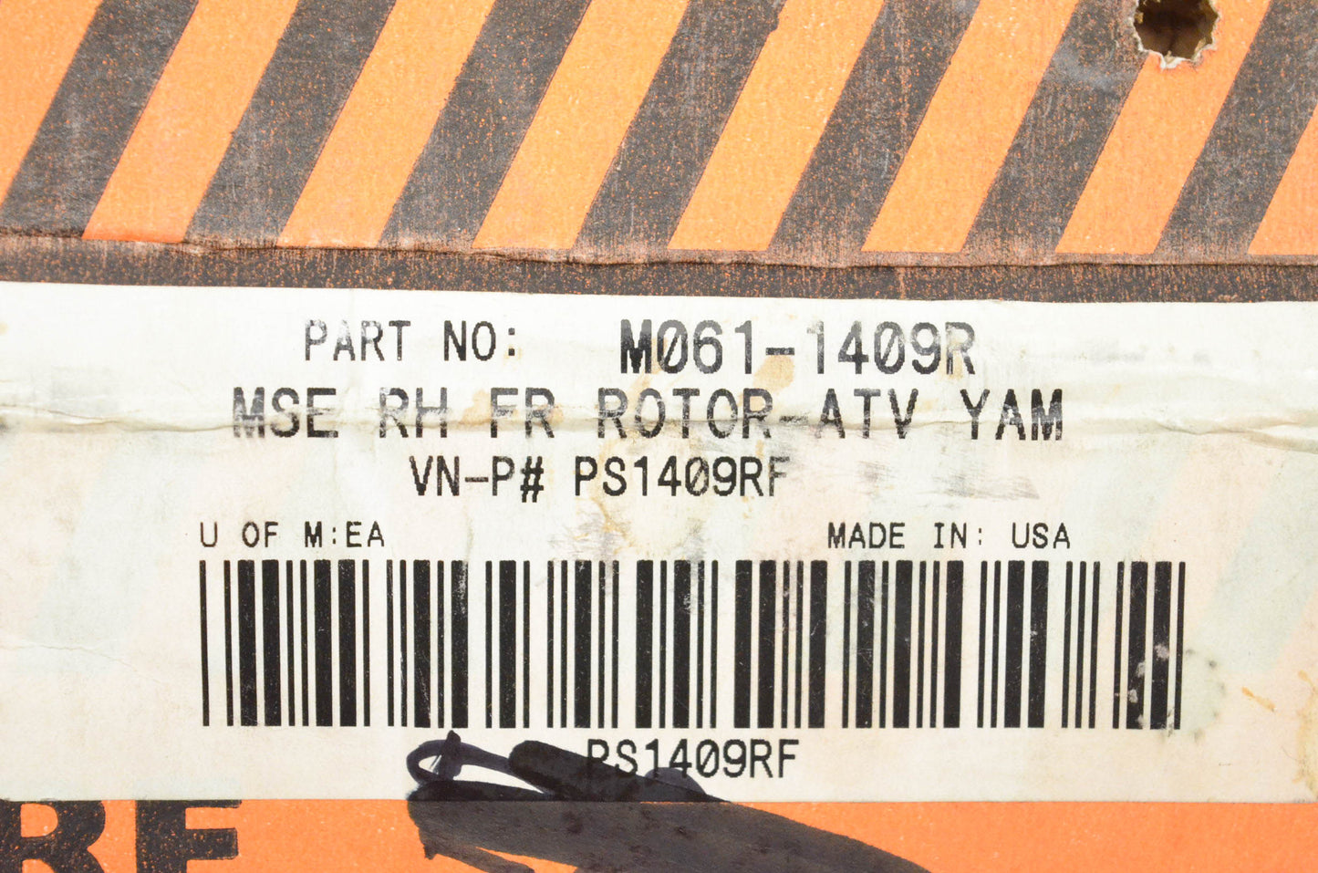 Moose Racing M061-1409R, PS1409RF Right Front Rotor NOS