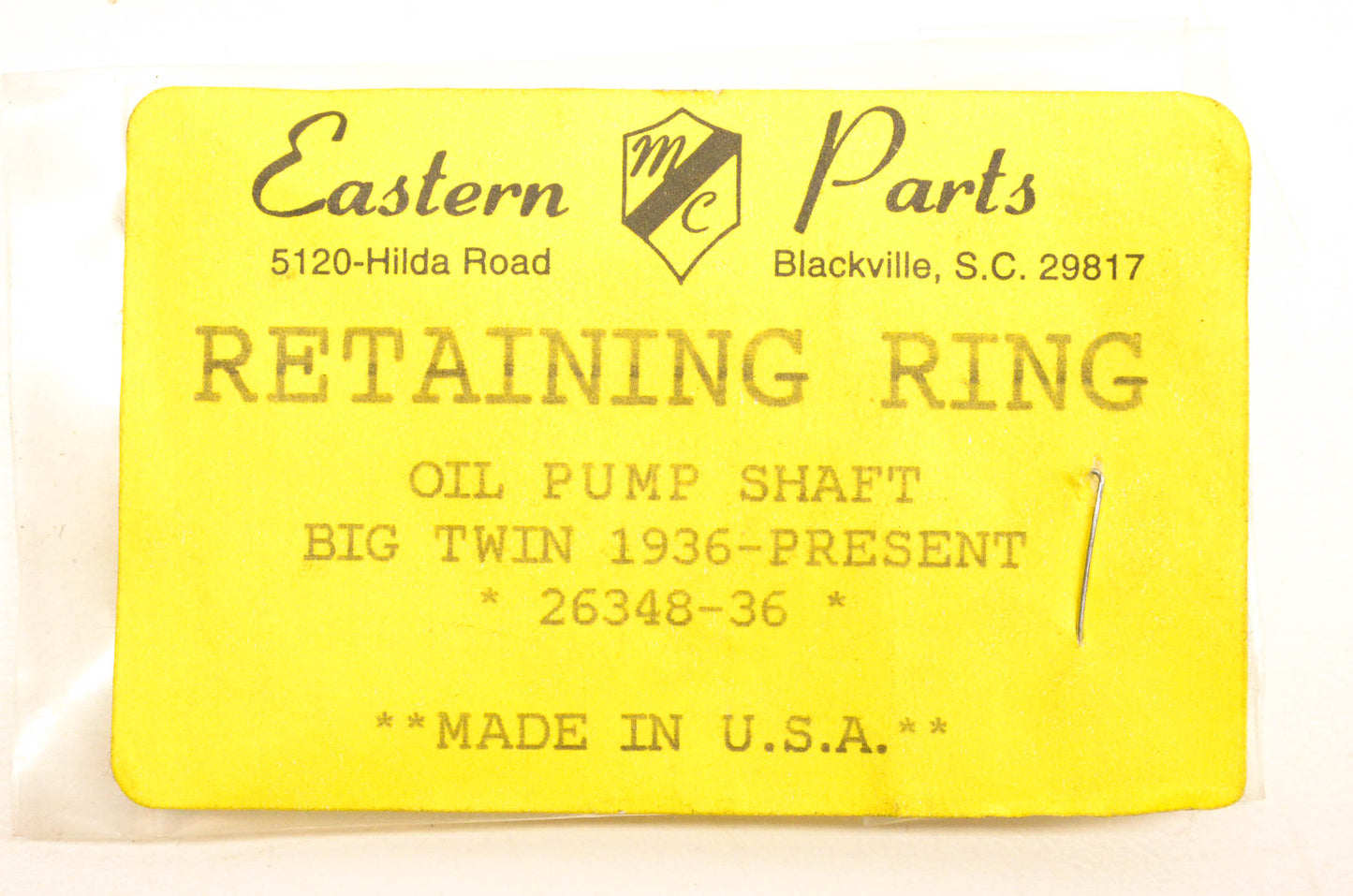 Eastern Parts 26348-36, DS188051, DS-188051 Oil Pump Shaft Snap Rings Qty 10 NOS