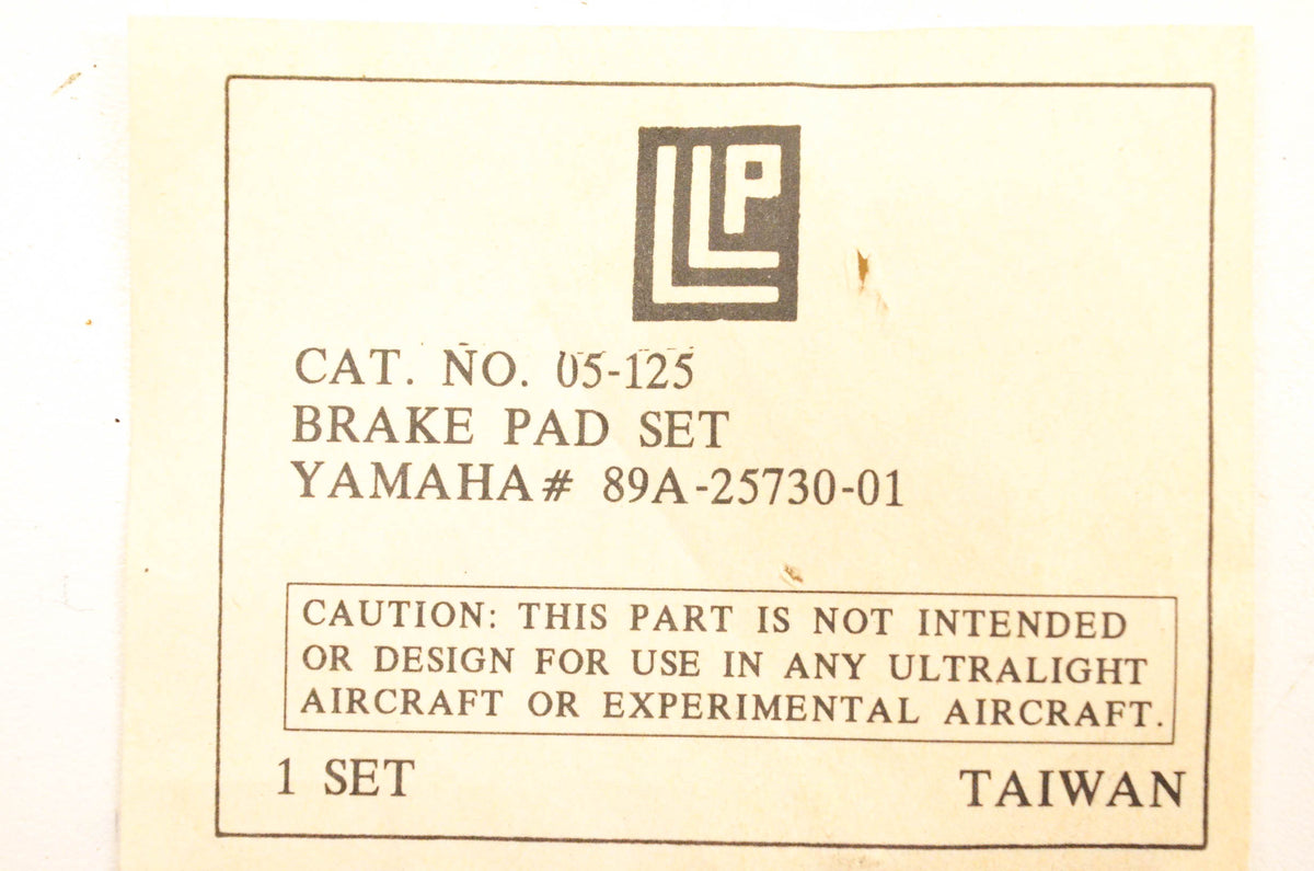 LLP 05-125, 89A-25730-01 Brake Pad NOS