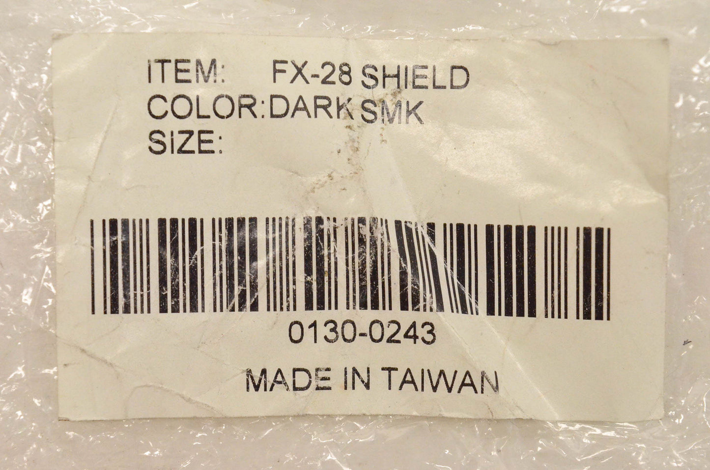 AFX Helmets 0130-0243 FX-28 Shield Dark Smoke NOS