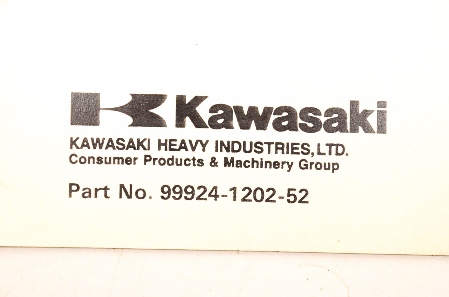OEM Kawasaki 99924-1202-52 Mule 550 Utility Vehicle Service Manual Supplement