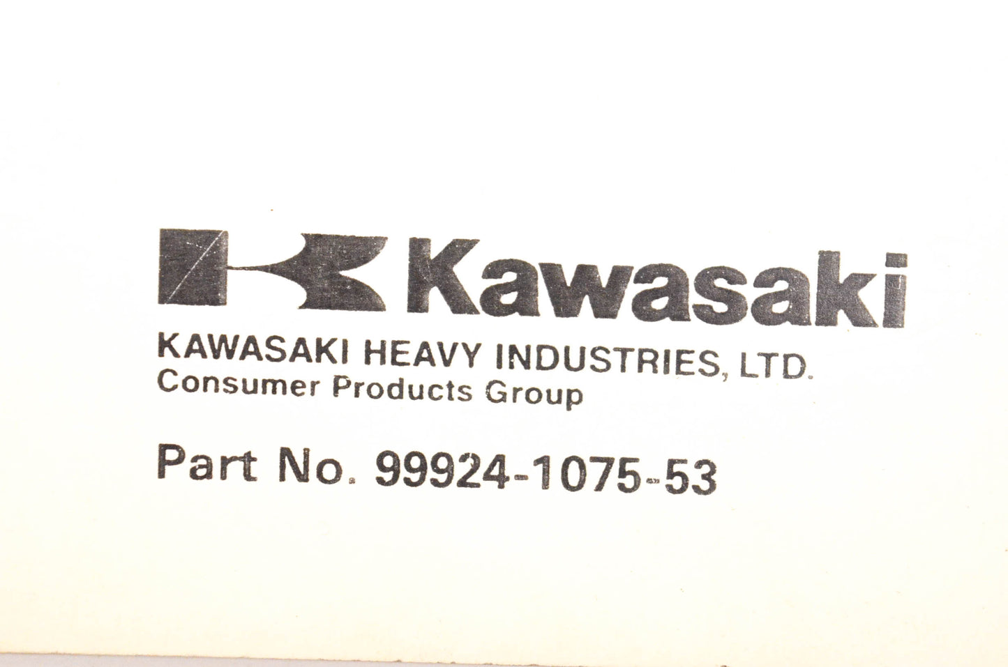 OEM Kawasaki 99924-1075-53 JS550 Jet Ski Watercraft Service Manual Supplement