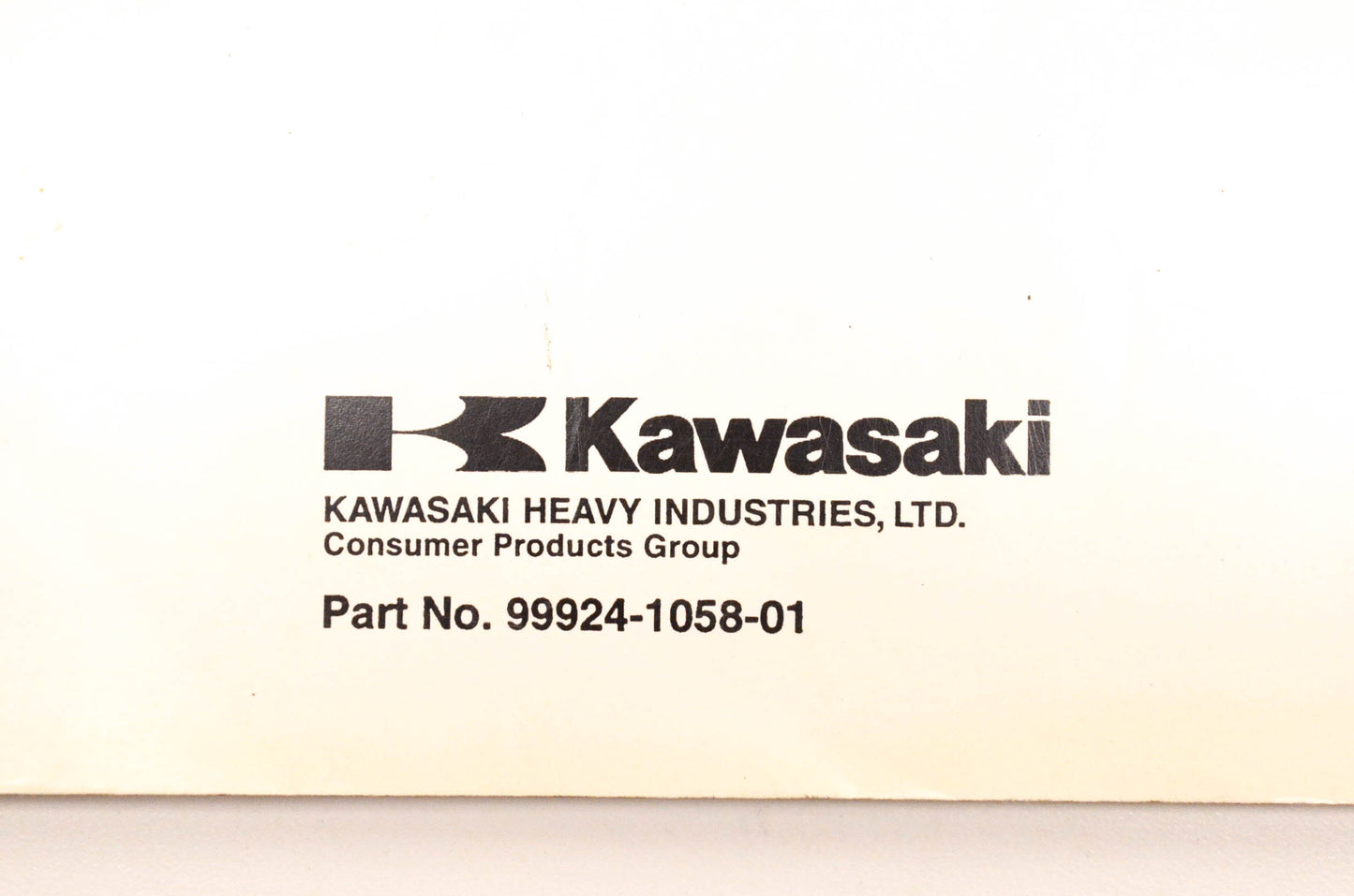 OEM Kawasaki 99924-1058-01 Bayou 185 ATV Service Manual