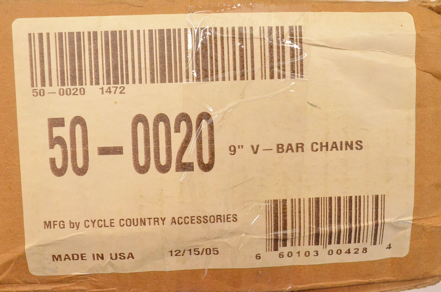 Cycle Country 50-0020 9" V-Bar ATV Tire Chains NOS