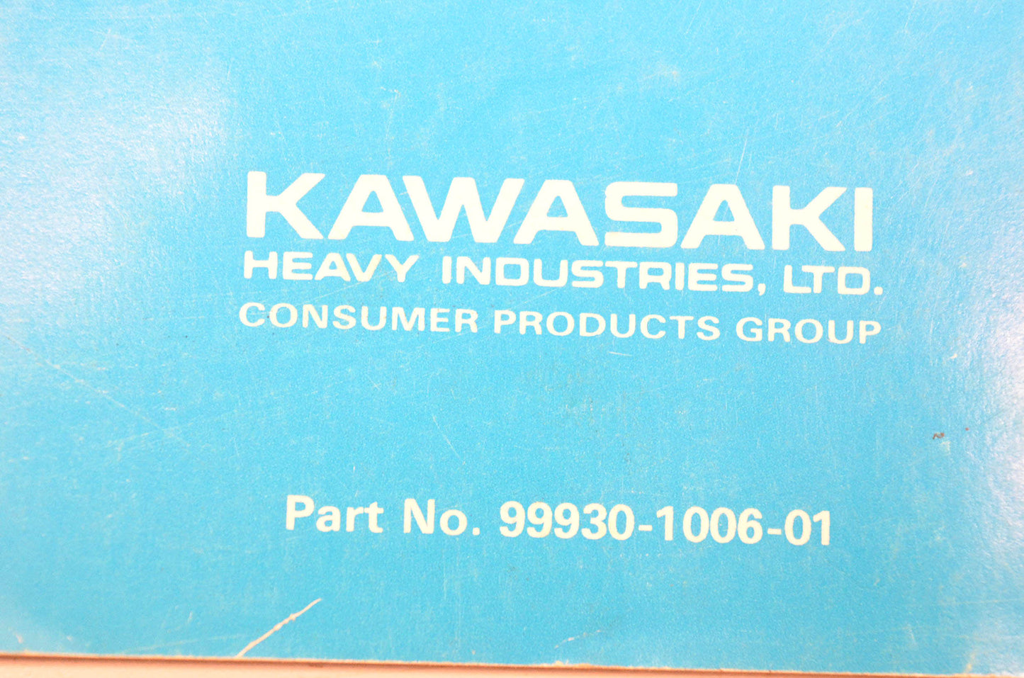 OEM Kawasaki 99930-1006-01 1992-94 Model Recognition Manual
