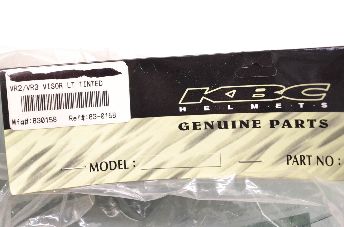 KBC 83-0158, 830158 VR2/VR3 Visor NOS