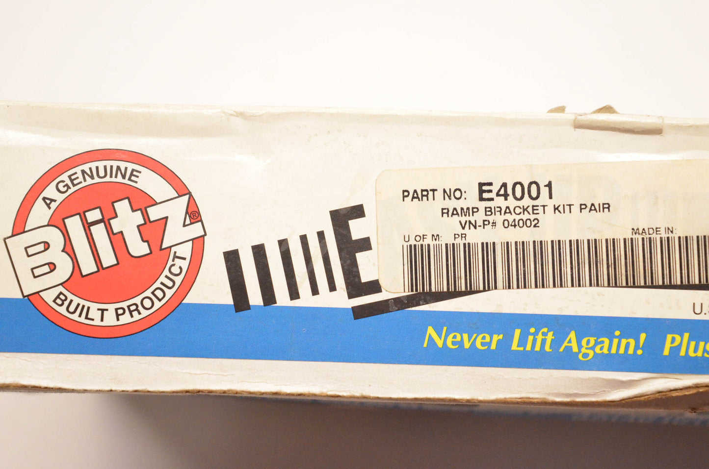 Blitz 04001, E4001, E-4001 Easy Up Ramp Bracket Kit NOS