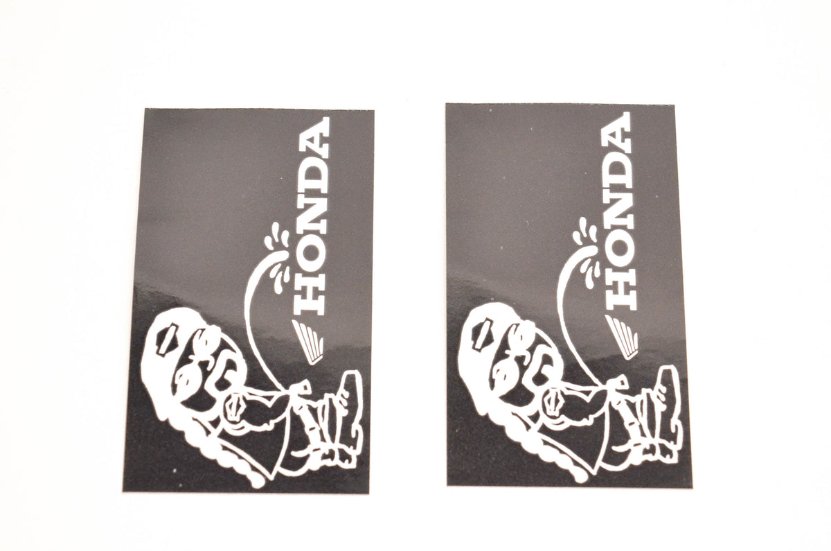 Aftermarket Pee On Honda Decals 3"x1-3/4". Qty 2 NOS