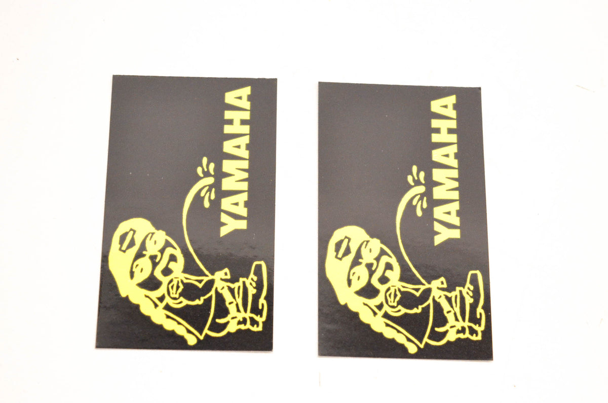 Aftermarket Pee On Yamaha Decals 3"x1-3/4". Qty 2 NOS