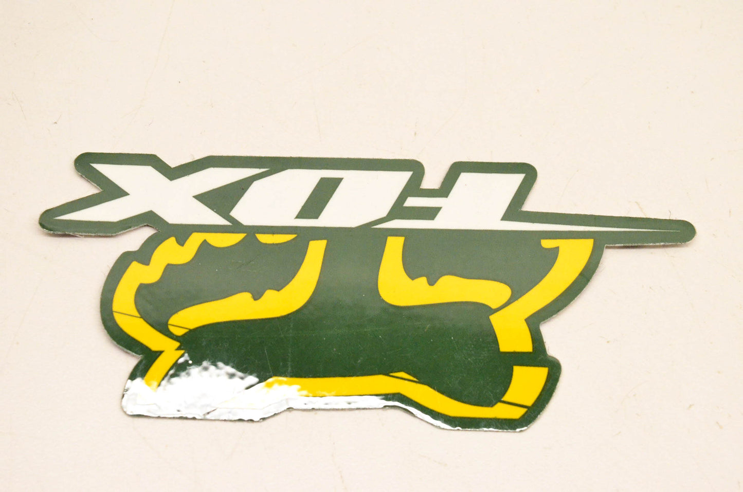 Fox Racing Green And Yellow Decal 4.5"x2". NOS