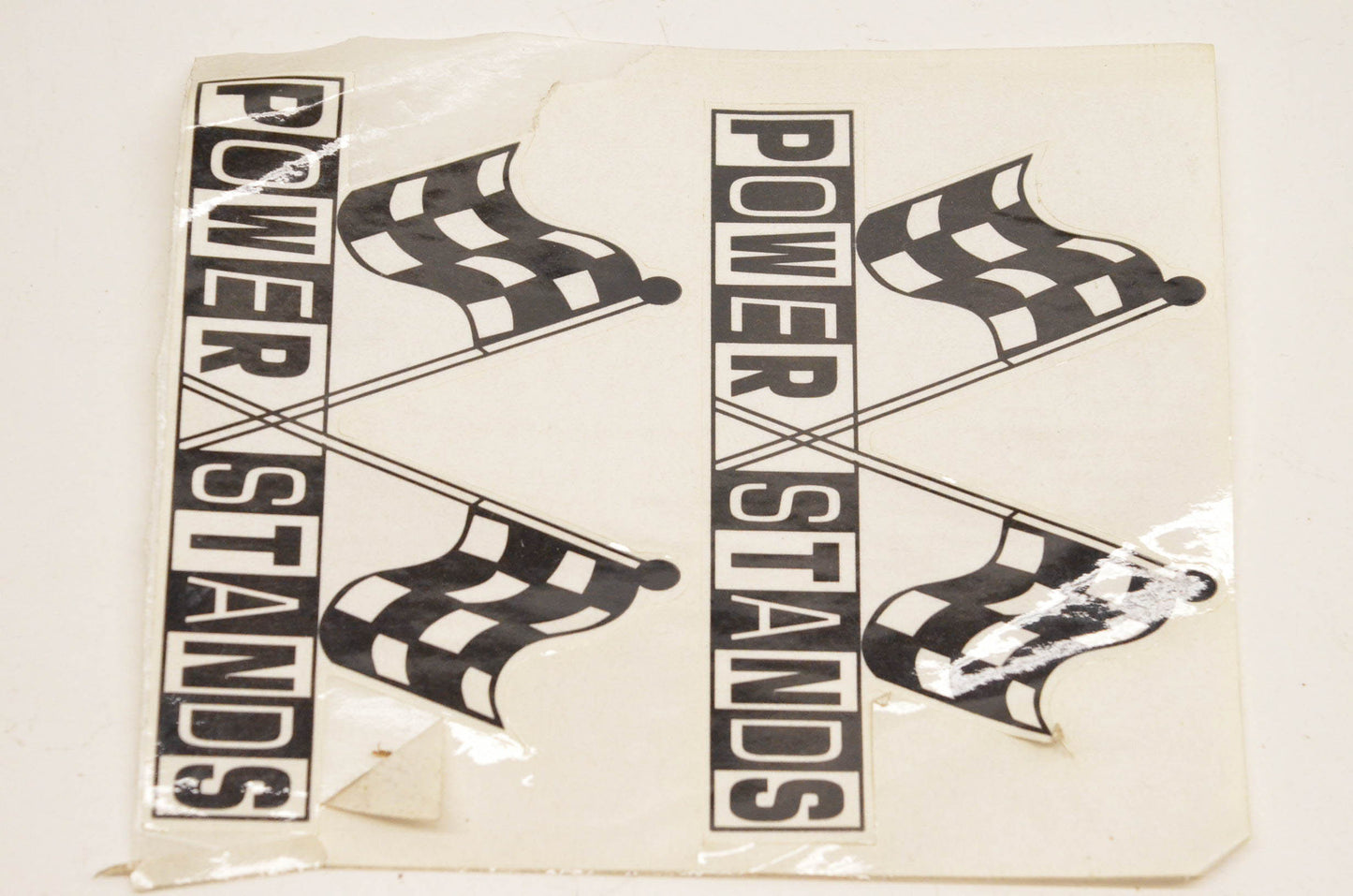 PSR Power Stands Checkered Flag Decal Approx. Size 4"x2" Two per sheet NOS