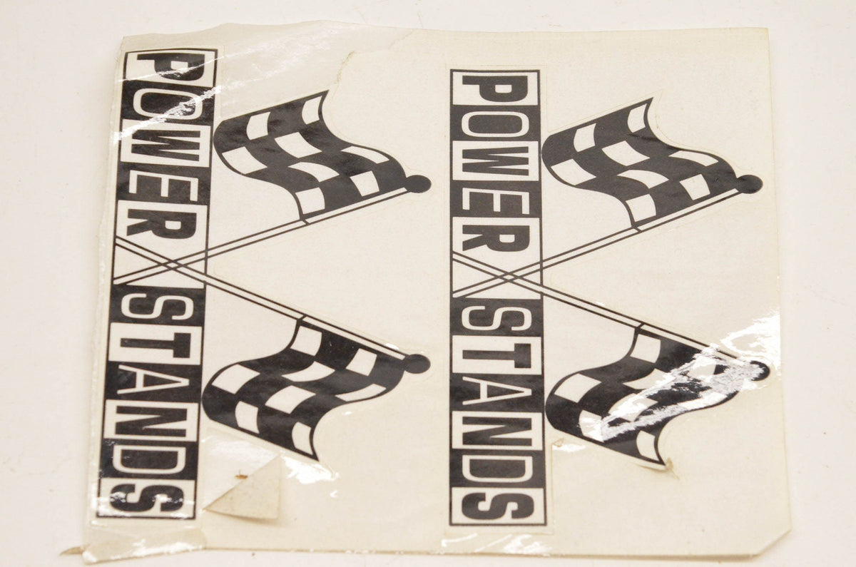 PSR Power Stands Checkered Flag Decal Approx. Size 4"x2" Two per sheet NOS